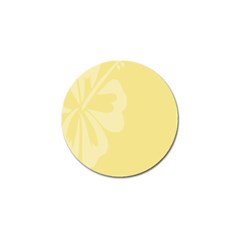 Hibiscus Custard Yellow Golf Ball Marker by Mariart