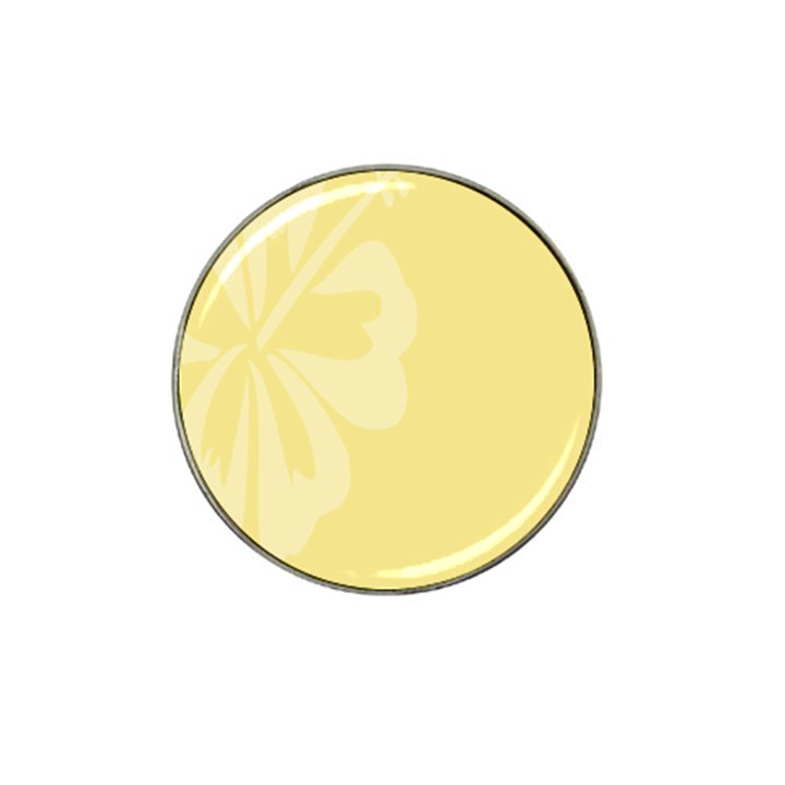 Hibiscus Custard Yellow Hat Clip Ball Marker