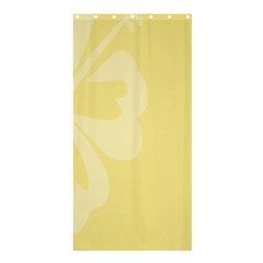 Hibiscus Custard Yellow Shower Curtain 36  X 72  (stall)  by Mariart