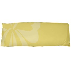 Hibiscus Custard Yellow Body Pillow Case Dakimakura (two Sides) by Mariart