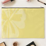 Hibiscus Custard Yellow Cosmetic Bag (XXXL)  Back