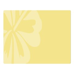 Hibiscus Custard Yellow Double Sided Flano Blanket (large)  by Mariart