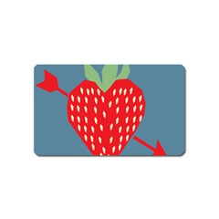 Fruit Red Strawberry Magnet (name Card)