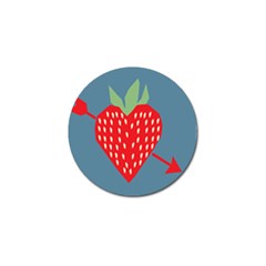 Fruit Red Strawberry Golf Ball Marker (4 Pack) by Mariart