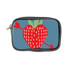 Fruit Red Strawberry Coin Purse by Mariart