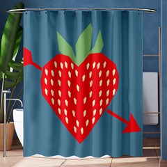 Fruit Red Strawberry Shower Curtain 60  X 72  (medium)  by Mariart