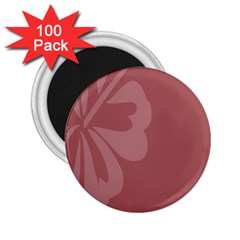 Hibiscus Sakura Red 2 25  Magnets (100 Pack)  by Mariart