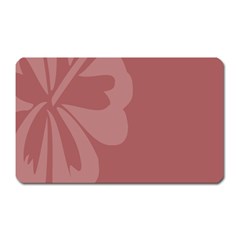 Hibiscus Sakura Red Magnet (rectangular)