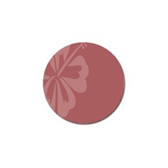 Hibiscus Sakura Red Golf Ball Marker (4 Pack)