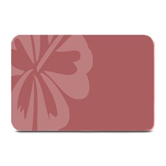 Hibiscus Sakura Red Plate Mats by Mariart