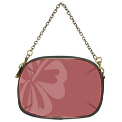 Hibiscus Sakura Red Chain Purses (one Side)  by Mariart