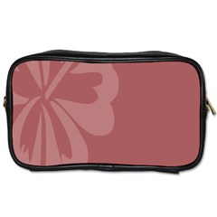 Hibiscus Sakura Red Toiletries Bags by Mariart