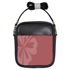 Hibiscus Sakura Red Girls Sling Bags by Mariart