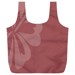 Hibiscus Sakura Red Full Print Recycle Bags (l)  by Mariart