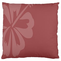 Hibiscus Sakura Red Standard Flano Cushion Case (two Sides) by Mariart