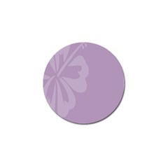 Hibiscus Sakura Lavender Herb Purple Golf Ball Marker by Mariart