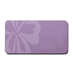 Hibiscus Sakura Lavender Herb Purple Medium Bar Mats by Mariart