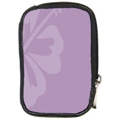 Hibiscus Sakura Lavender Herb Purple Compact Camera Cases by Mariart