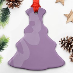 Hibiscus Sakura Lavender Herb Purple Ornament (christmas Tree)  by Mariart