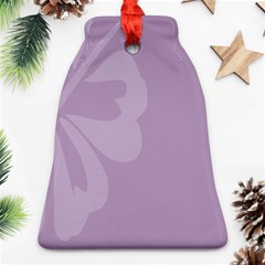 Hibiscus Sakura Lavender Herb Purple Ornament (bell) by Mariart