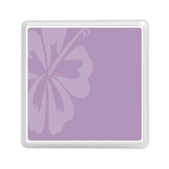 Hibiscus Sakura Lavender Herb Purple Memory Card Reader (square)  by Mariart