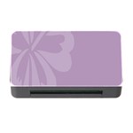 Hibiscus Sakura Lavender Herb Purple Memory Card Reader with CF Front