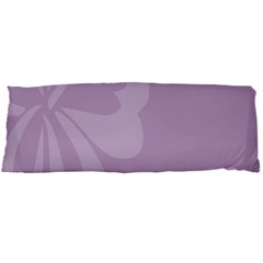 Hibiscus Sakura Lavender Herb Purple Body Pillow Case Dakimakura (two Sides) by Mariart