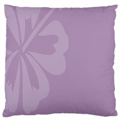 Hibiscus Sakura Lavender Herb Purple Large Cushion Case (one Side) by Mariart