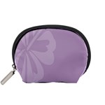 Hibiscus Sakura Lavender Herb Purple Accessory Pouches (Small)  Front