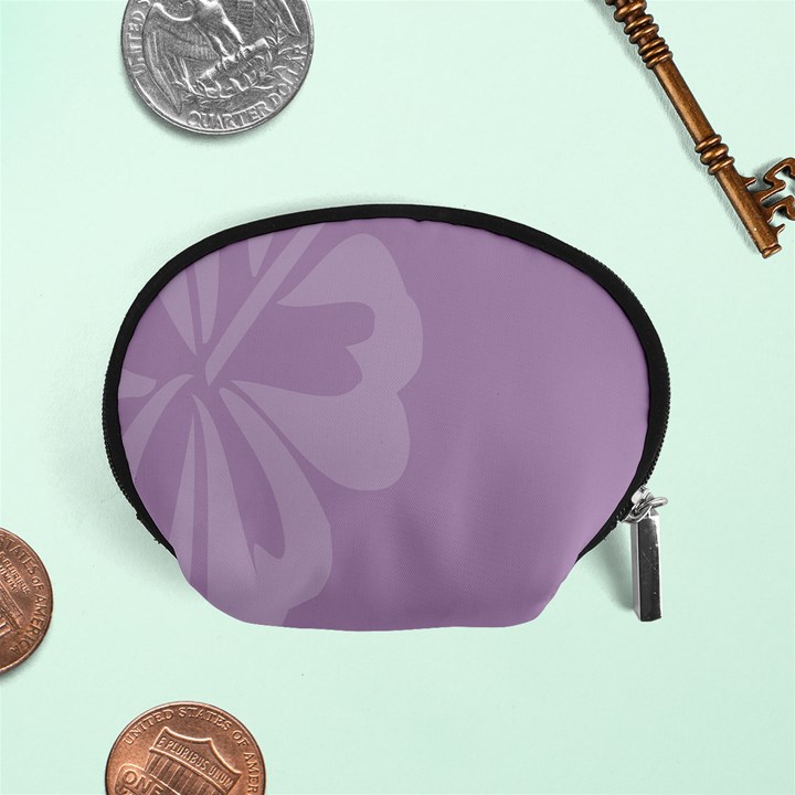 Hibiscus Sakura Lavender Herb Purple Accessory Pouches (Small) 