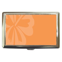 Hibiscus Sakura Tangerine Orange Cigarette Money Cases by Mariart