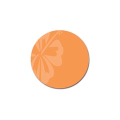 Hibiscus Sakura Tangerine Orange Golf Ball Marker (4 Pack) by Mariart