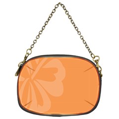 Hibiscus Sakura Tangerine Orange Chain Purses (one Side)  by Mariart