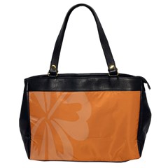 Hibiscus Sakura Tangerine Orange Office Handbags by Mariart