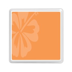 Hibiscus Sakura Tangerine Orange Memory Card Reader (square)  by Mariart