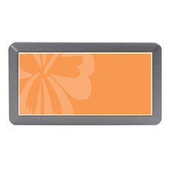 Hibiscus Sakura Tangerine Orange Memory Card Reader (mini) by Mariart