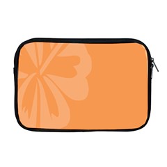 Hibiscus Sakura Tangerine Orange Apple Macbook Pro 17  Zipper Case by Mariart