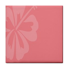 Hibiscus Sakura Strawberry Ice Pink Tile Coasters by Mariart