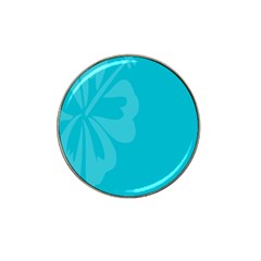 Hibiscus Sakura Scuba Blue Hat Clip Ball Marker by Mariart