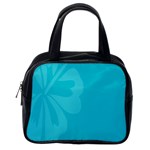 Hibiscus Sakura Scuba Blue Classic Handbags (2 Sides) Back