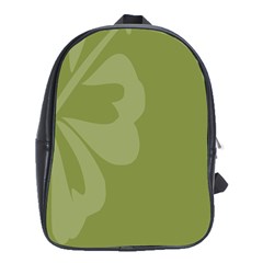 Hibiscus Sakura Woodbine Green School Bags (xl)  by Mariart