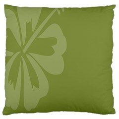 Hibiscus Sakura Woodbine Green Standard Flano Cushion Case (one Side) by Mariart