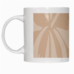 Hibiscus Sakura Toasted Almond Grey White Mugs by Mariart