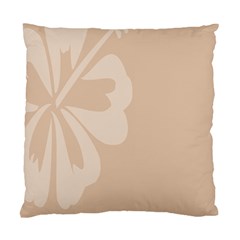 Hibiscus Sakura Toasted Almond Grey Standard Cushion Case (one Side) by Mariart