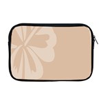 Hibiscus Sakura Toasted Almond Grey Apple MacBook Pro 17  Zipper Case Front