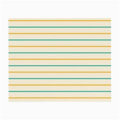 Horizontal Line Yellow Blue Orange Small Glasses Cloth by Mariart