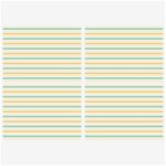 Horizontal Line Yellow Blue Orange Belt Buckles Front