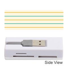 Horizontal Line Yellow Blue Orange Memory Card Reader (stick)  by Mariart