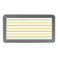 Horizontal Line Yellow Blue Orange Memory Card Reader (mini) by Mariart