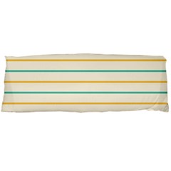 Horizontal Line Yellow Blue Orange Body Pillow Case (dakimakura) by Mariart